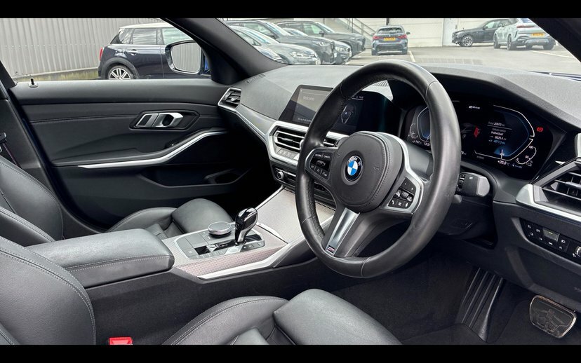 BMW 3 Series 330E M Sport Saloon Blue #6