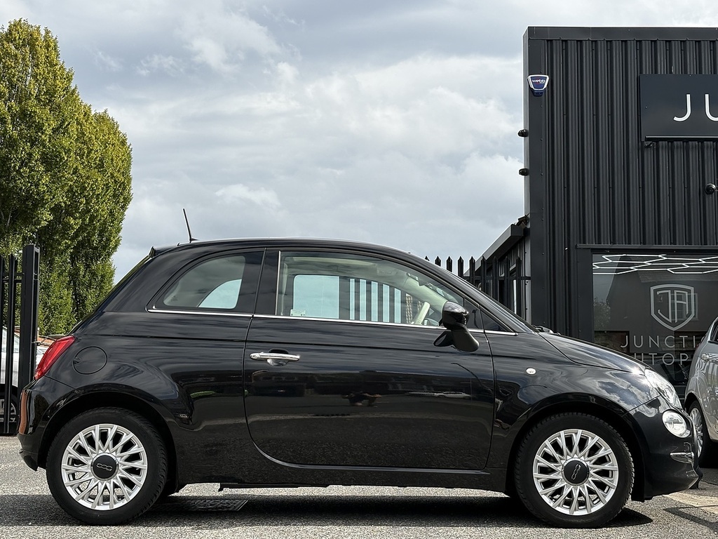Fiat 500 Lounge Black #5