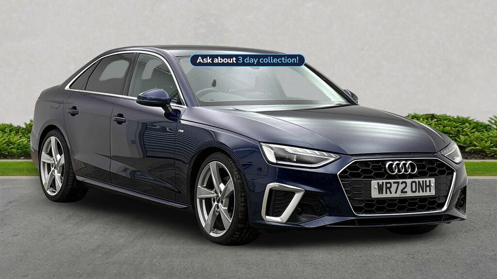 Audi A4 2.0 Tdi 35 S Line Saloon S Tronic Euro Blue