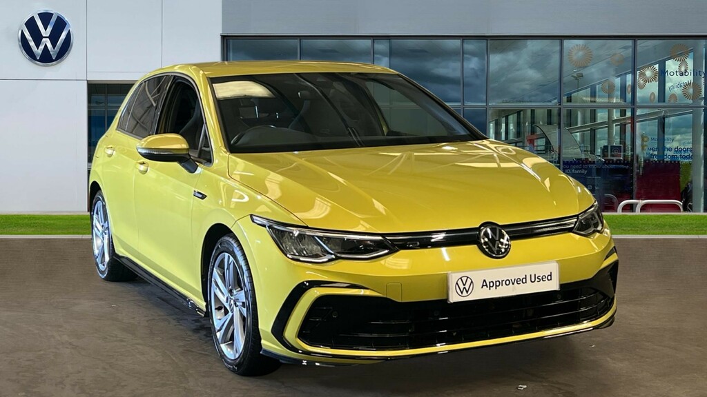 Volkswagen Golf Golf 1.5 Etsi 150 R-line Dsg GX73WXR Yellow