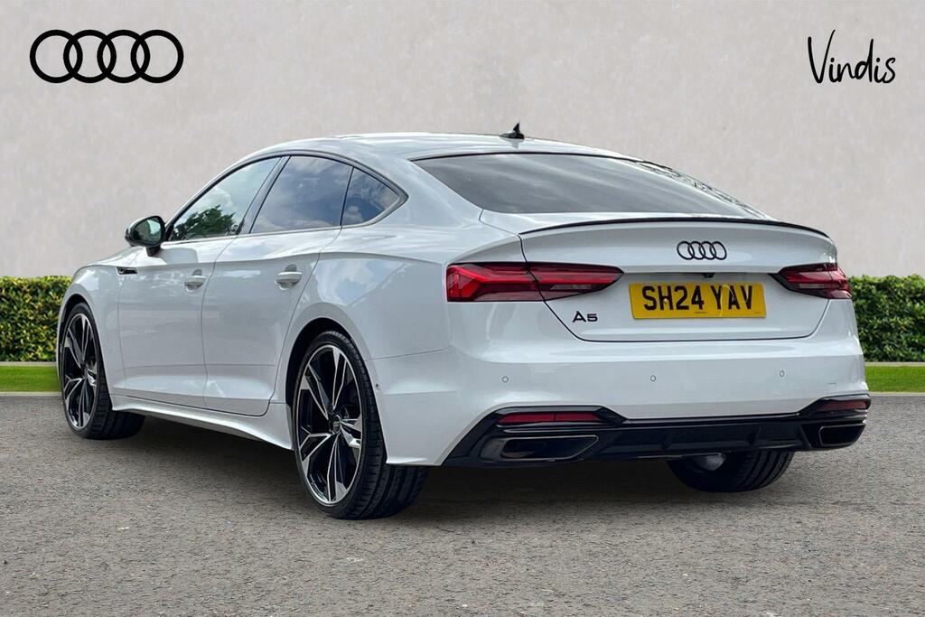 Audi A5 Sportback Tfsi S Line Black Edition Mhev White #3