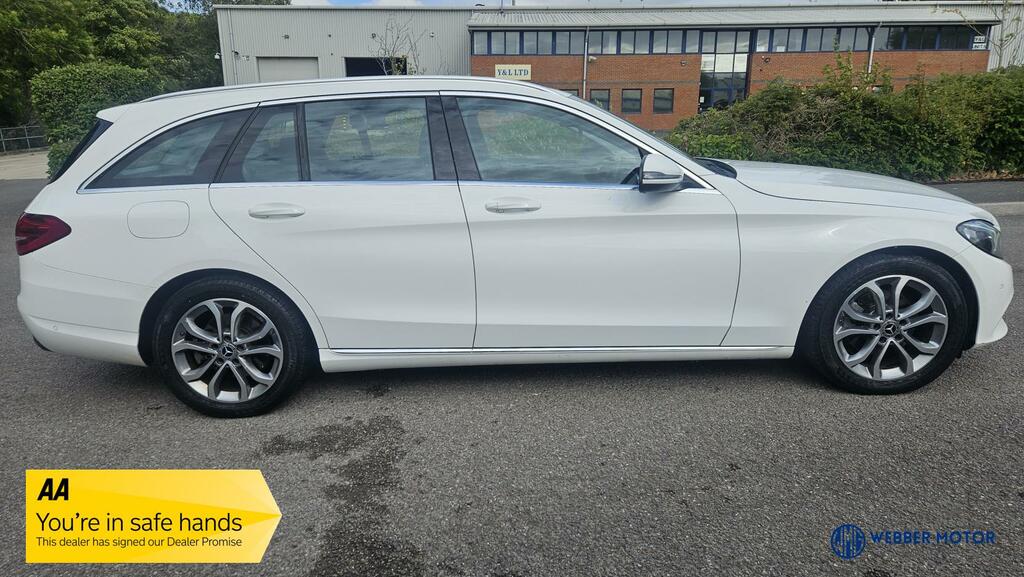 Mercedes-Benz C Class 1.6 C200d Sport Estate Euro 6 S White #2