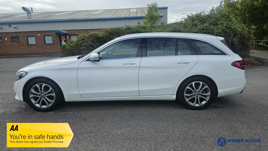 Mercedes-Benz C Class 1.6 C200d Sport Estate Euro 6 S White #6