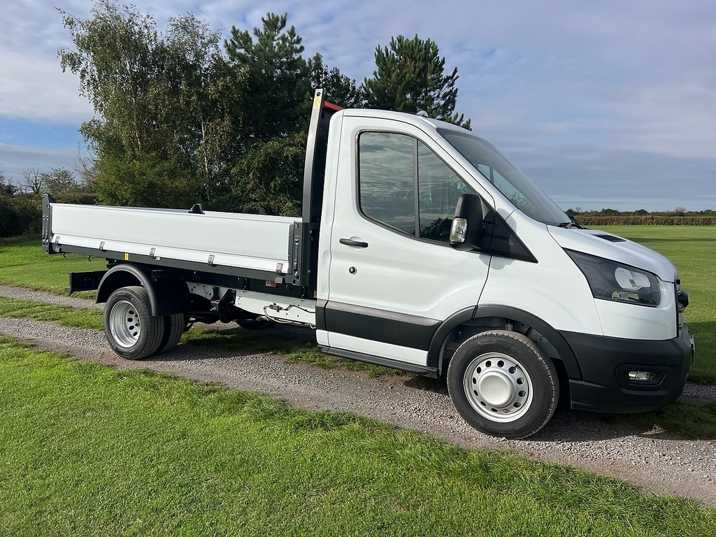 Ford Transit Custom 350 Ecoblue Tipper Aircon White #2