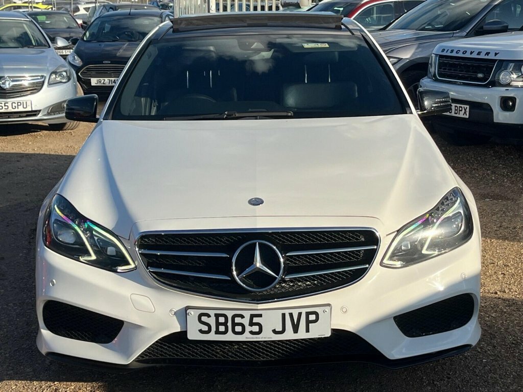 Mercedes-Benz E Class Saloon White #2