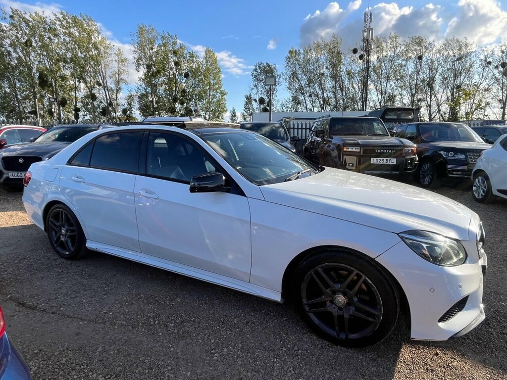 Mercedes-Benz E Class Saloon White #6