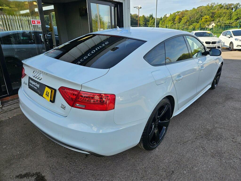 Audi A5 2.0 Tdi Black Edition Sportback Quattro Euro 5 S White #5