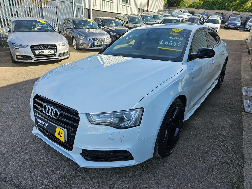 Audi A5 2.0 Tdi Black Edition Sportback Quattro Euro 5 S White #3