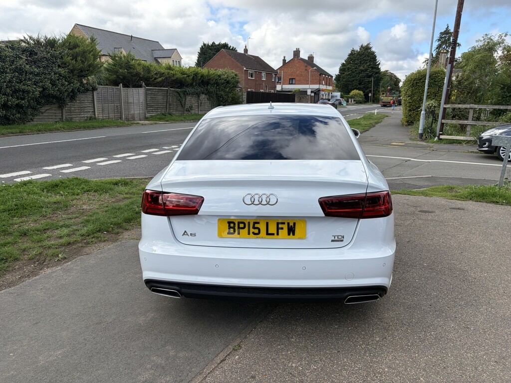 Audi A6 Saloon 2.0 Tdi Ultra Black Edition White #4