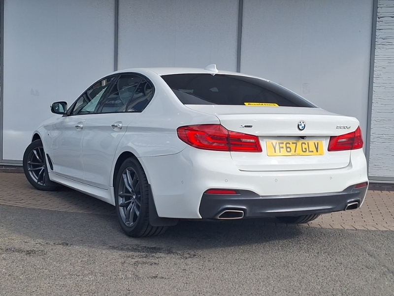 BMW 5 Series 520D Xdrive M Sport White #2