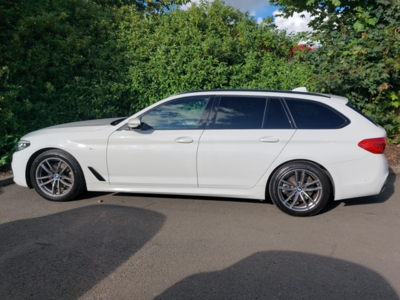 BMW 5 Series 520D M Sport White #4