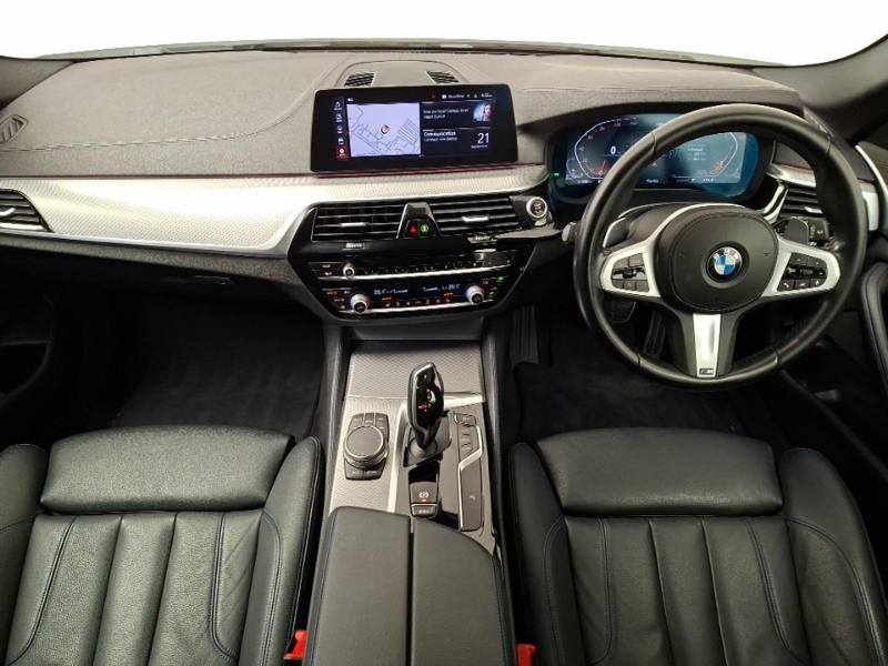 BMW 5 Series 520D Mht M Sport White #3