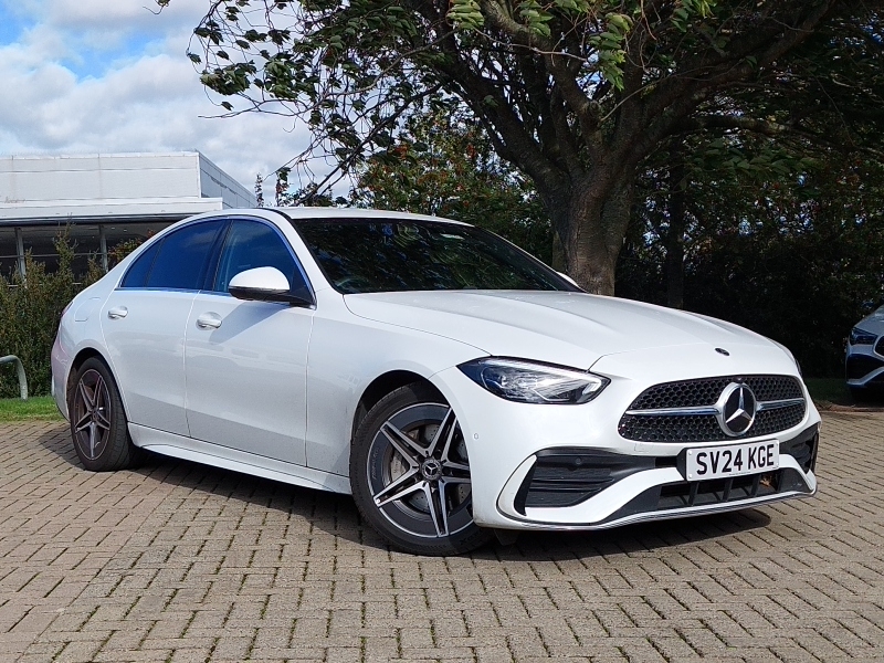 Mercedes-Benz C Class C220d Amg Line 9G-tronic White