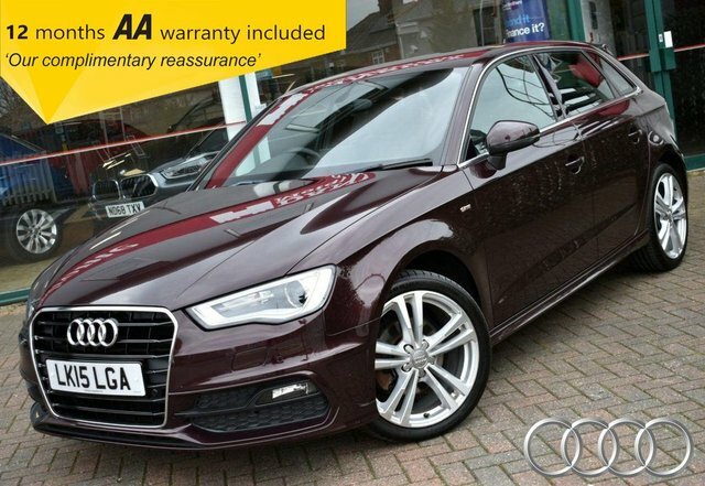 Audi A3 2015 1.4Tfsi S-line S-tronic 123 Bhp Red