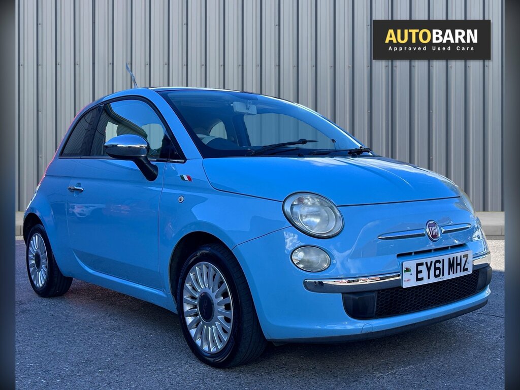 Fiat 500 1.2 Lounge Hatchback Euro 5 Ss Blue