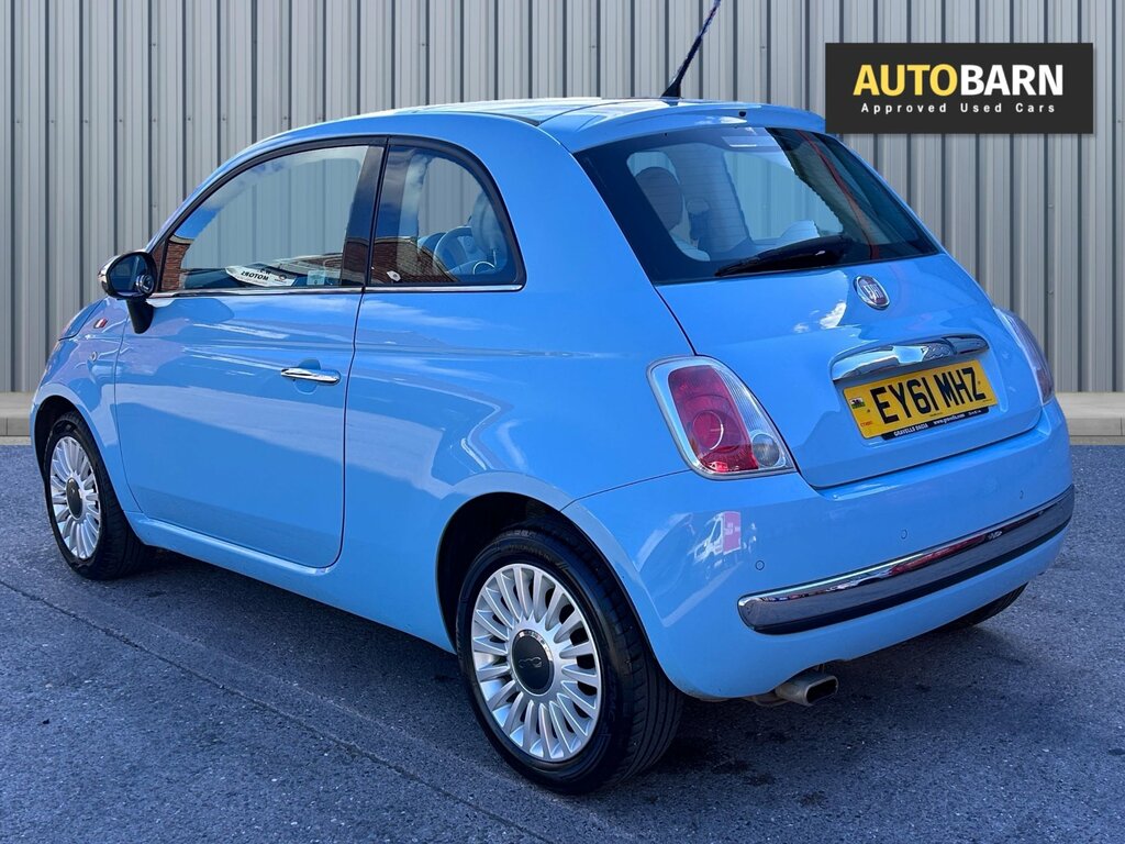 Fiat 500 1.2 Lounge Hatchback Euro 5 Ss Blue #3