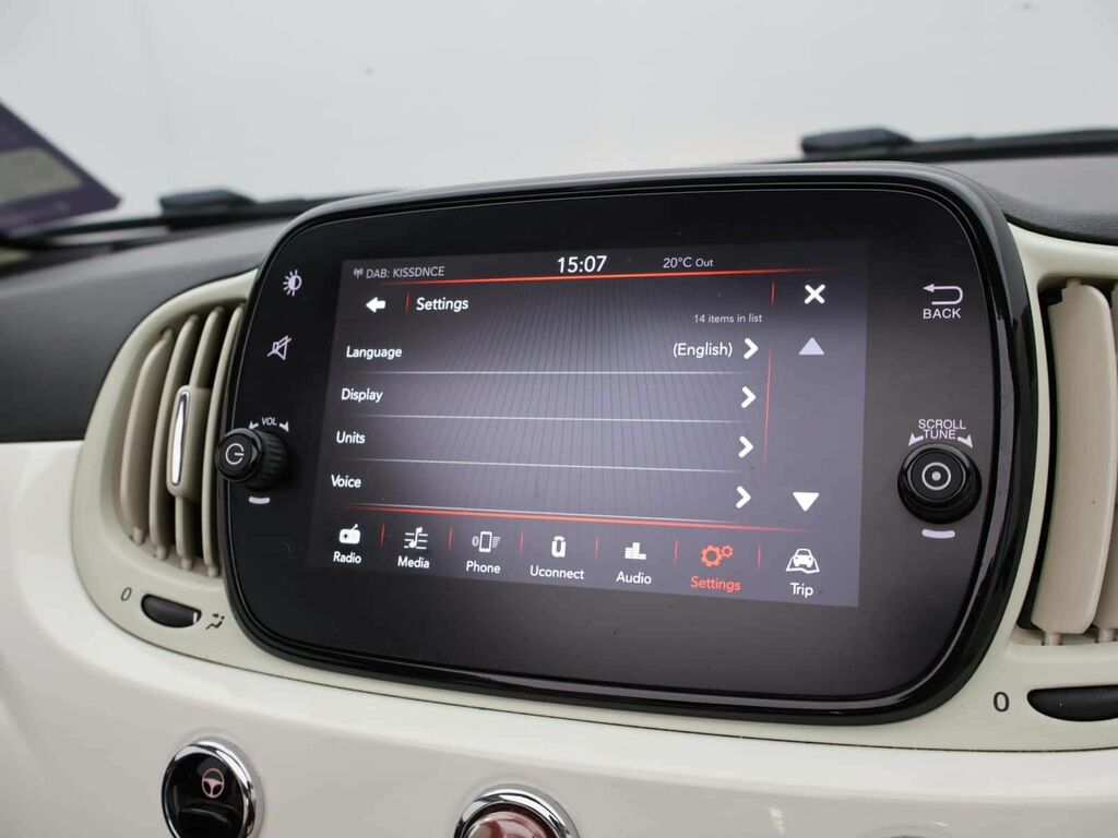 Fiat 500C 500 C Lounge White #17