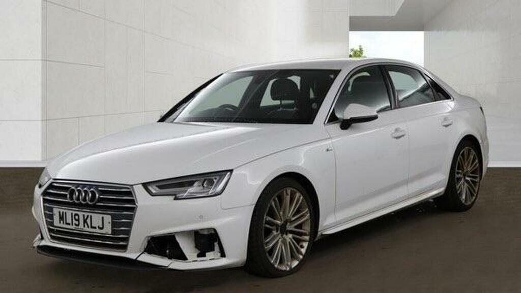 Audi A4 2.0 Tfsi 35 S Line Euro 6 Ss 2019 White #2