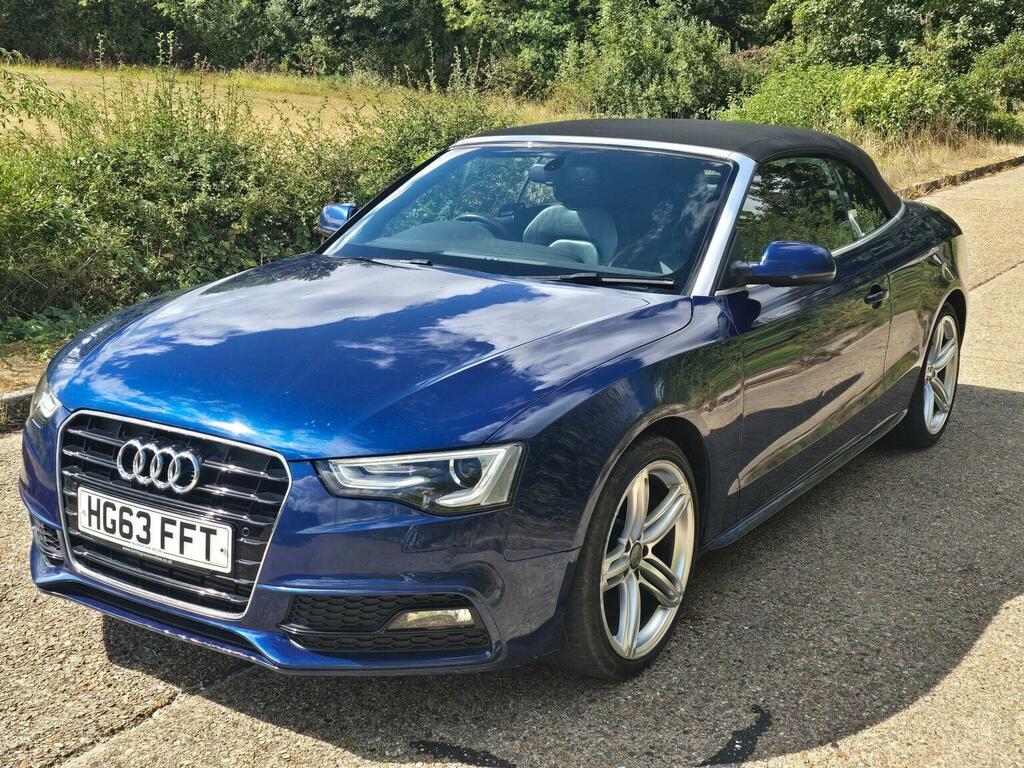 Audi A5 Convertible 2.0 Tdi S Line Special Edition Euro 5 Blue #3