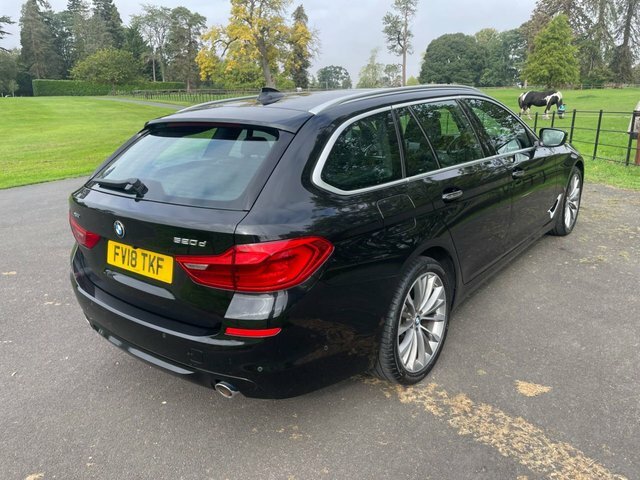 BMW 5 Series 2018 2.0 520D Se Touring Xdrive Eu Black #4