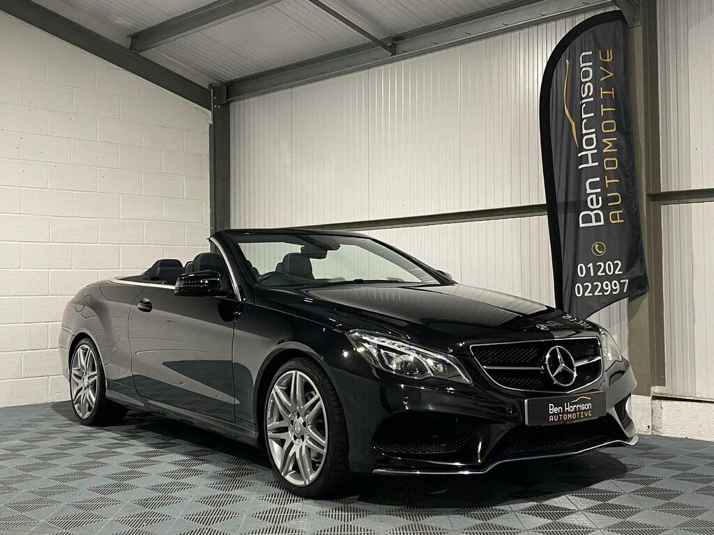 Mercedes-Benz E Class Convertible 2.1 E220d Amg Line Edition Cabriolet G Black
