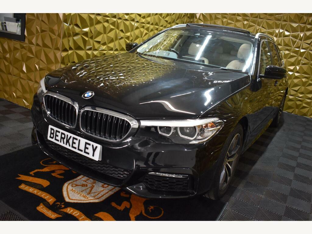 BMW 5 Series 2.0 520D M Sport Touring Black #3