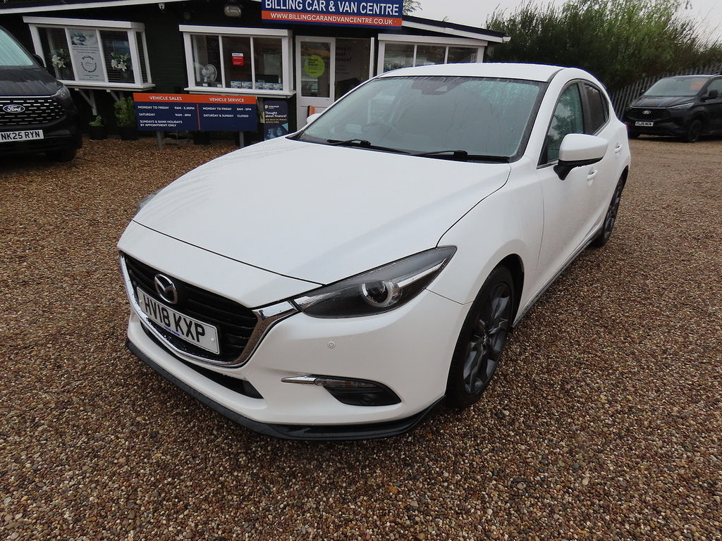 Mazda 3 2.0 Skyactiv-g Sport Nav Hatchback Manu HV18KXP White #2