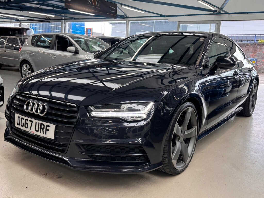 Audi A7 3.0 Tdi V6 Black Edition Sportback S Tronic Quattr DG67URF Blue #2