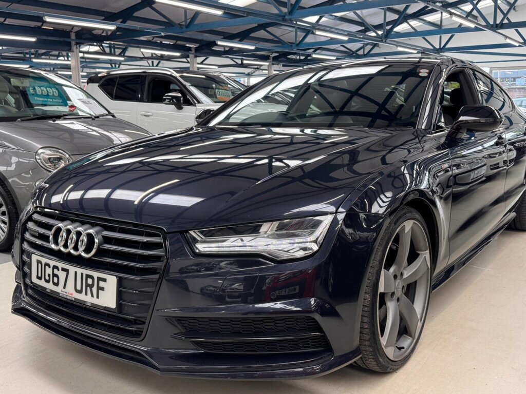 Audi A7 3.0 Tdi V6 Black Edition Sportback S Tronic Quattr DG67URF Blue #3