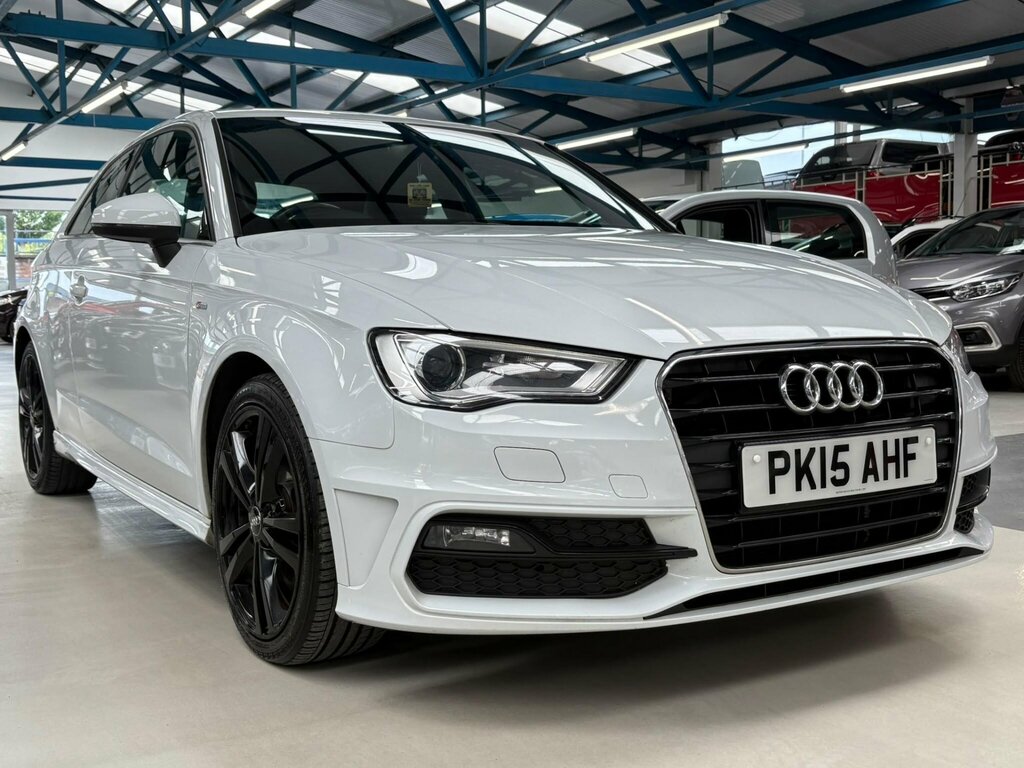 Audi A3 2.0 Tdi S Line S Tronic Euro 6 Ss White