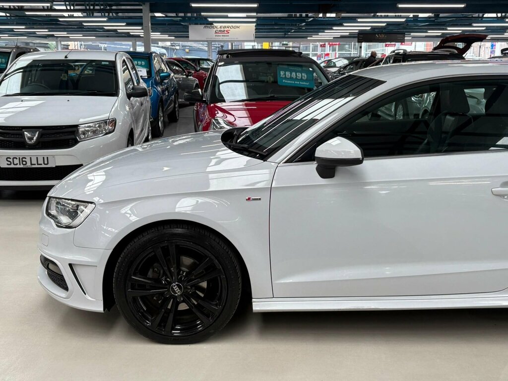 Audi A3 2.0 Tdi S Line S Tronic Euro 6 Ss White #5