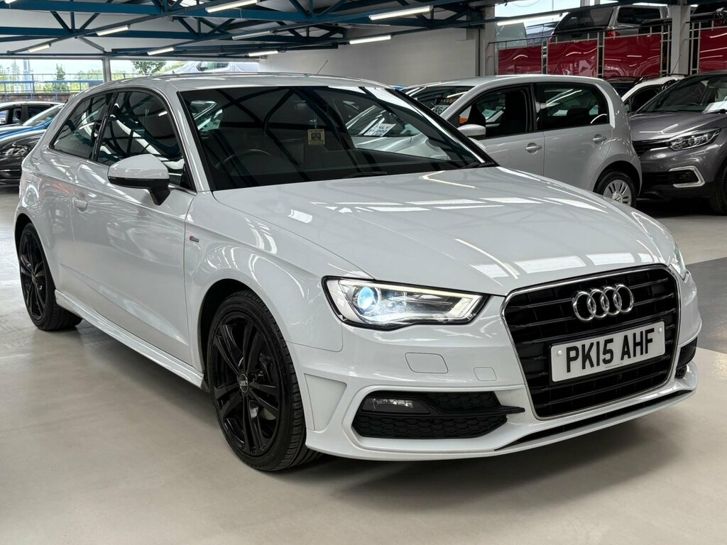 Audi A3 2.0 Tdi S Line S Tronic Euro 6 Ss White #2