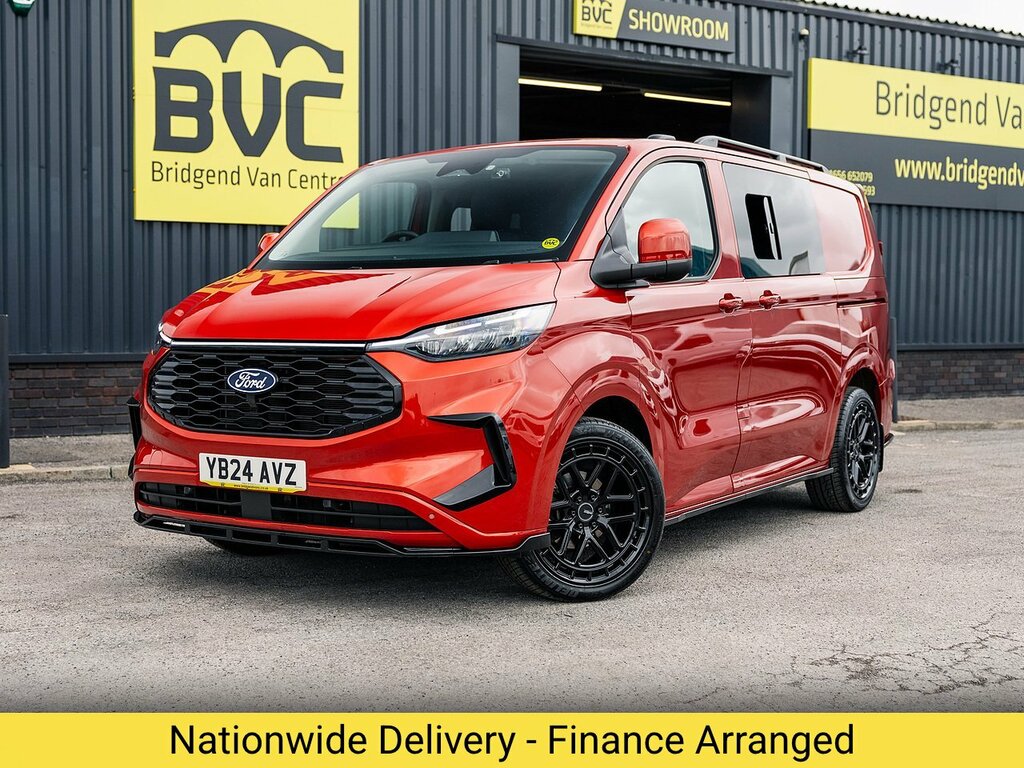 Ford Transit Custom 280 2.0 Ecoblue 136 Bhp Limited L1 Swb 6 Seat Doub Red