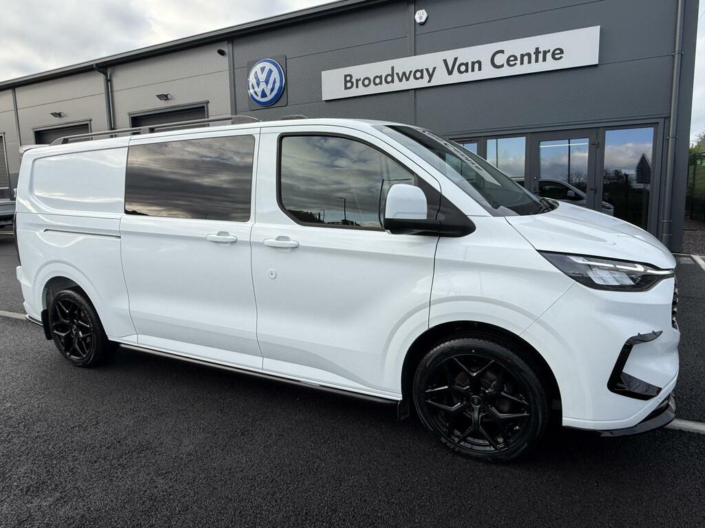 Ford Transit Custom 2.0 320 136 6 Speed Ecoblue Limited Crew Van Doubl White #2