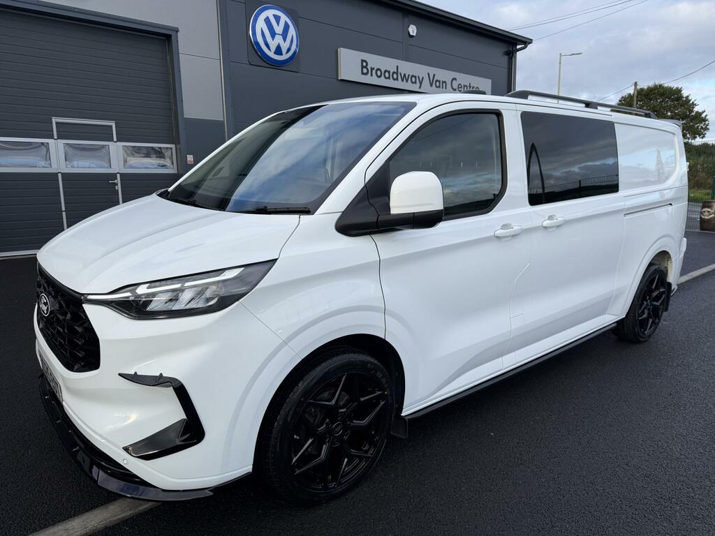 Ford Transit Custom 2.0 320 136 6 Speed Ecoblue Limited Crew Van Doubl White