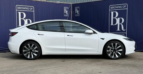 Tesla Model 3 Saloon 4dr Electric White #3