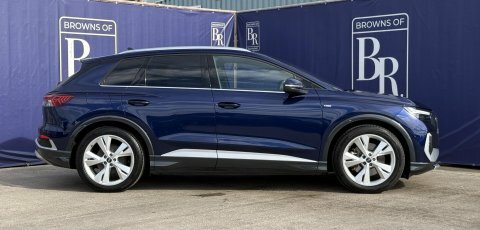 Audi Q4 E Tron 40 S Line Blue #3