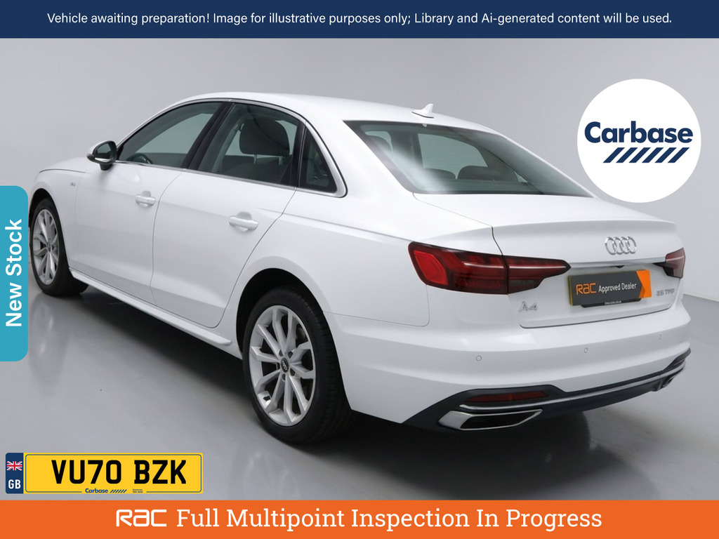 Audi A4 2.0 Tfsi 35 Sport Saloon Euro 6 White