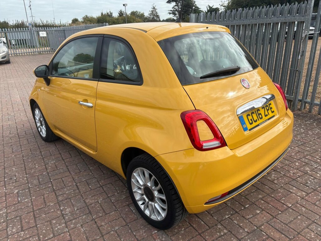 Fiat 500 1.2 Eco Pop Star Euro 6 Ss Yellow #5
