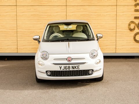 Fiat 500 Convertible White #5