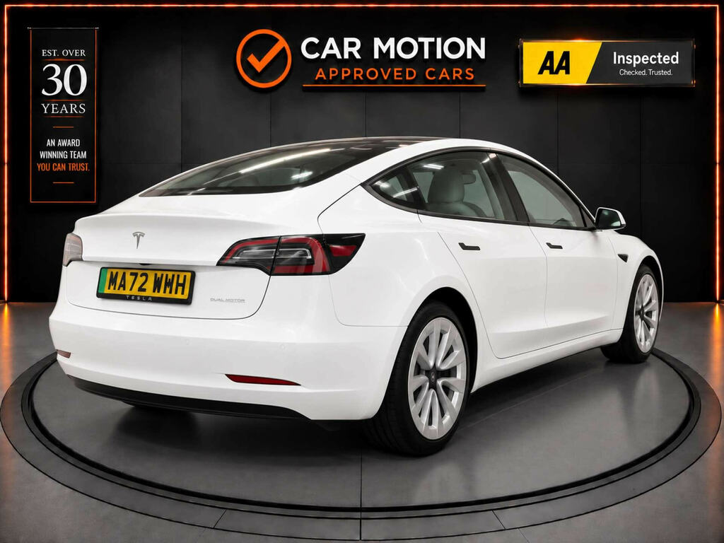 Tesla Model 3 Model 3 Long Range Awd 4Wd White #4