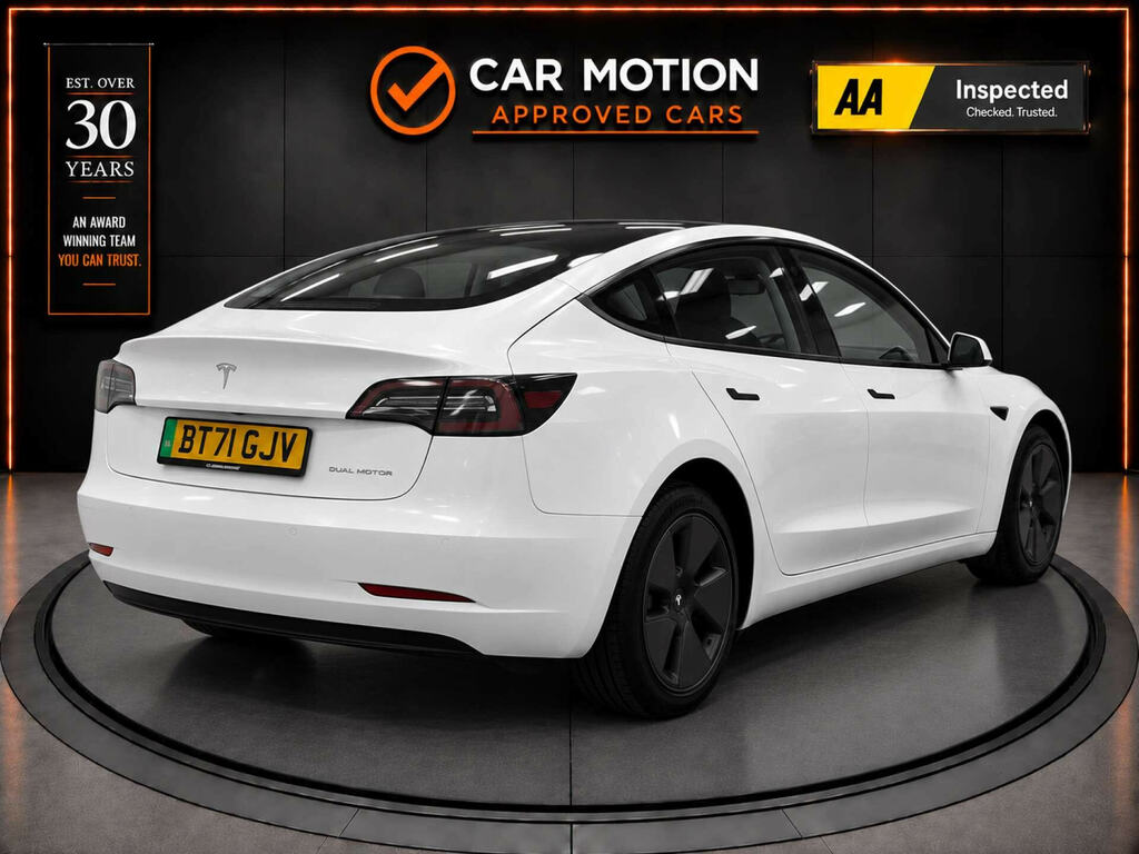 Tesla Model 3 Model 3 Long Range Awd 4Wd White #4