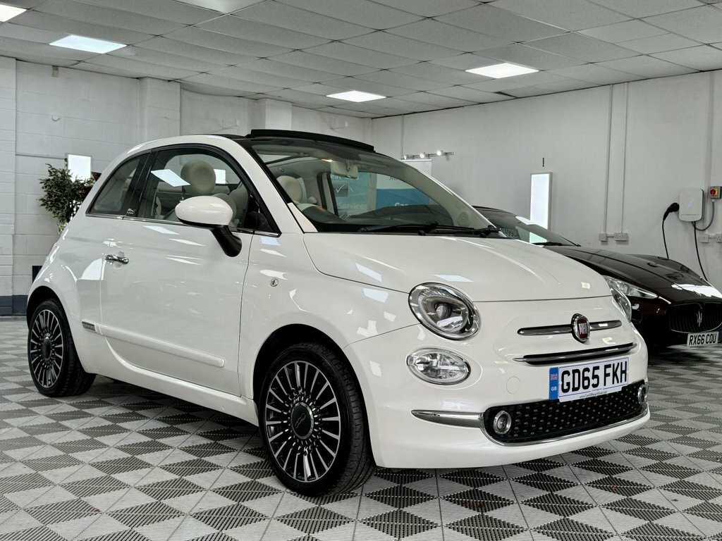 Fiat 500C 2015 1.2 Eco Lounge Convertible White #2