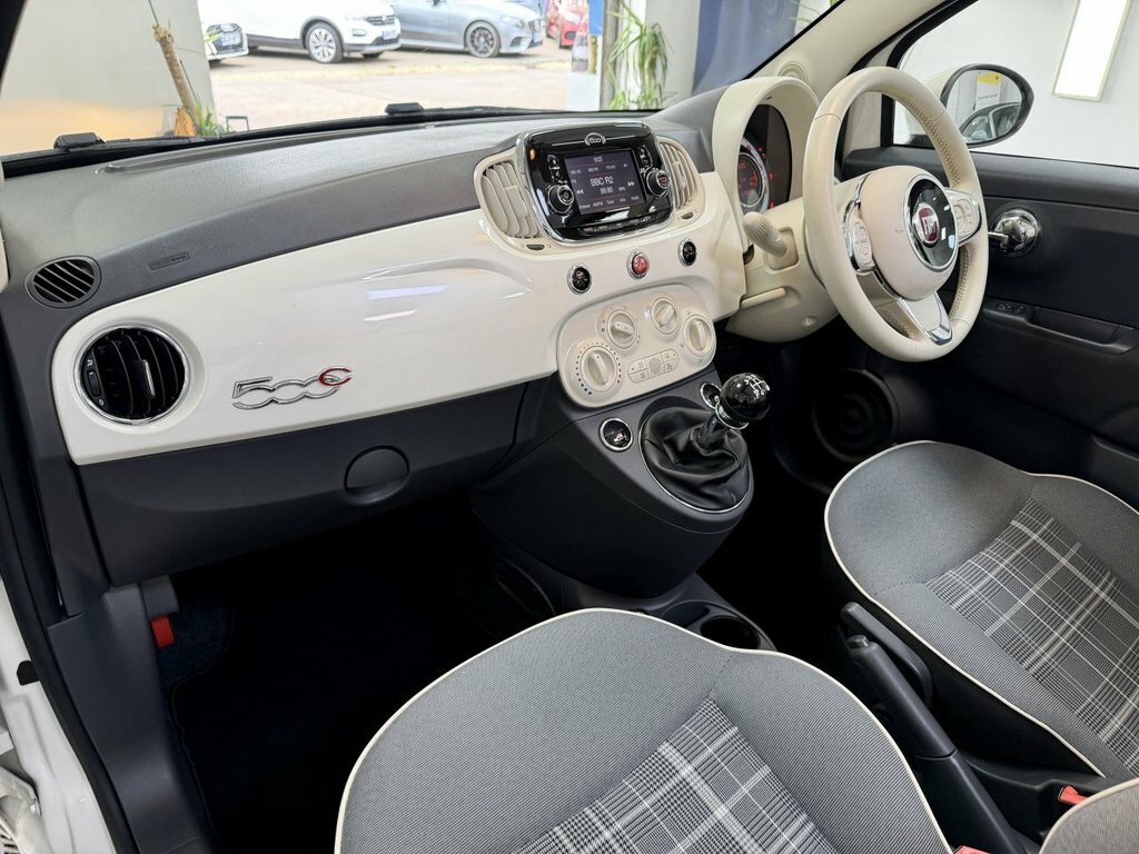 Fiat 500C 2015 1.2 Eco Lounge Convertible White #3