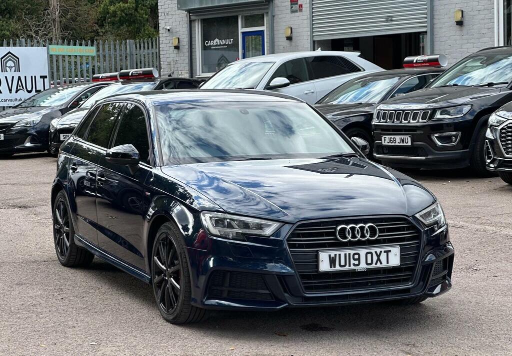 Audi A3 Hatchback 1.0 Tfsi 30 Black Edition Sportback S Tr Blue #6