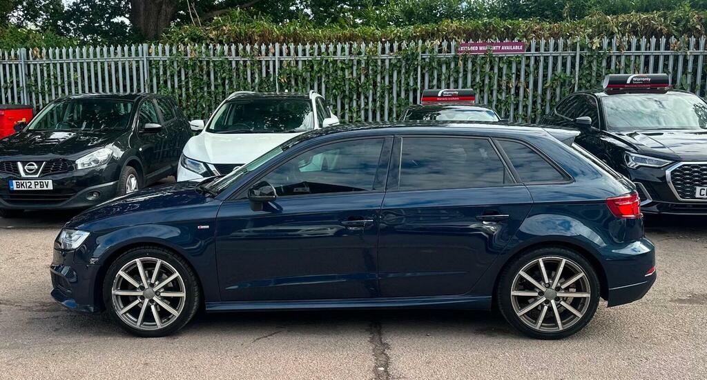 Audi A3 Hatchback 1.0 Tfsi 30 Black Edition Sportback S Tr Blue #5
