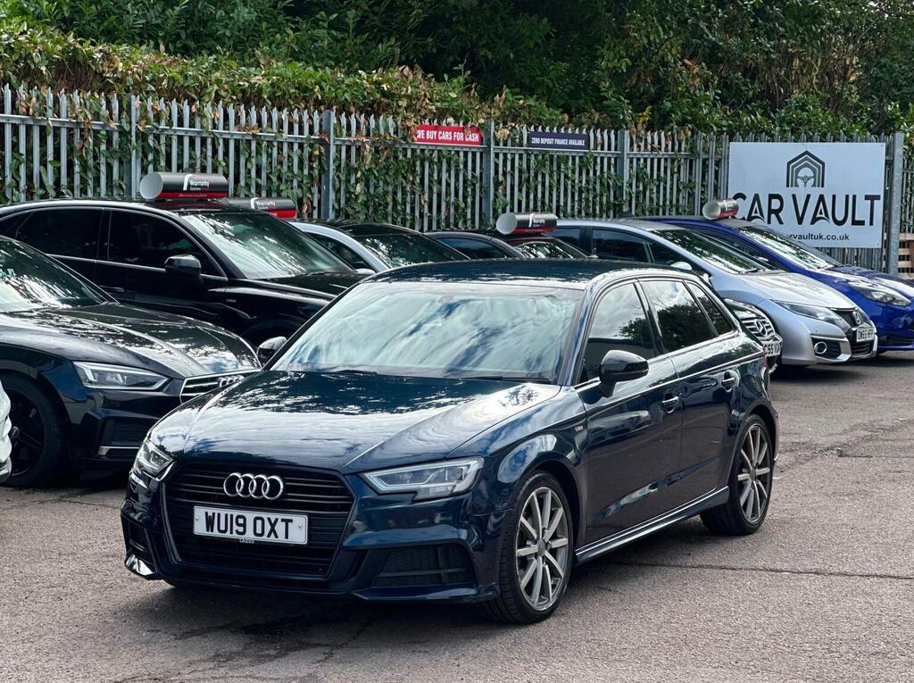 Audi A3 Hatchback 1.0 Tfsi 30 Black Edition Sportback S Tr Blue #4