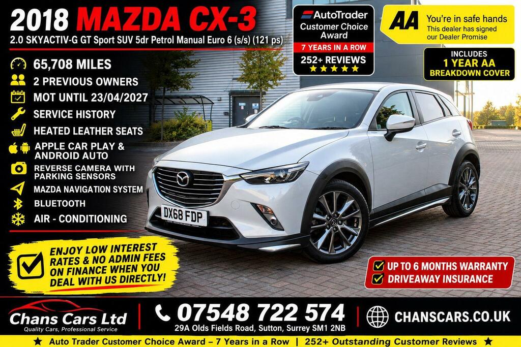Mazda CX-3 2.0 Skyactiv-g Gt Sport Euro 6 Ss Silver