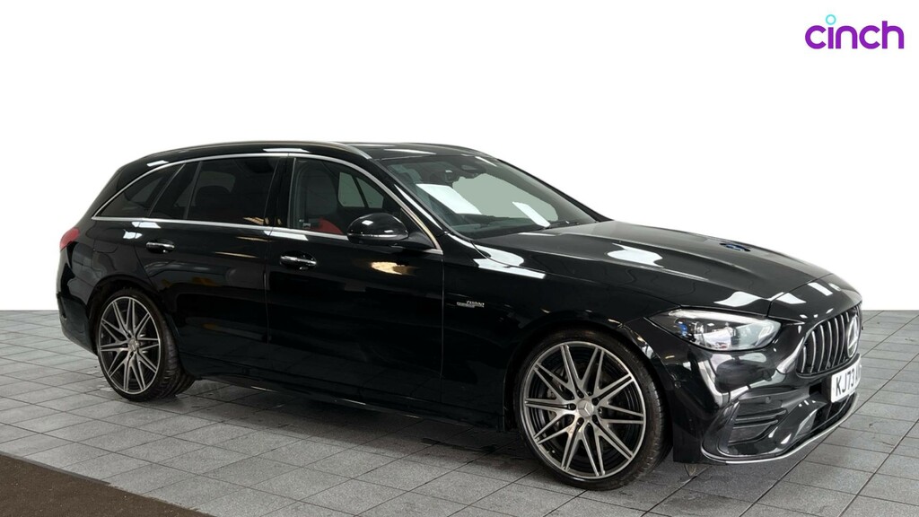 Mercedes-Benz C Class C 220 D Amg Line Premium Plus Saloon White #1