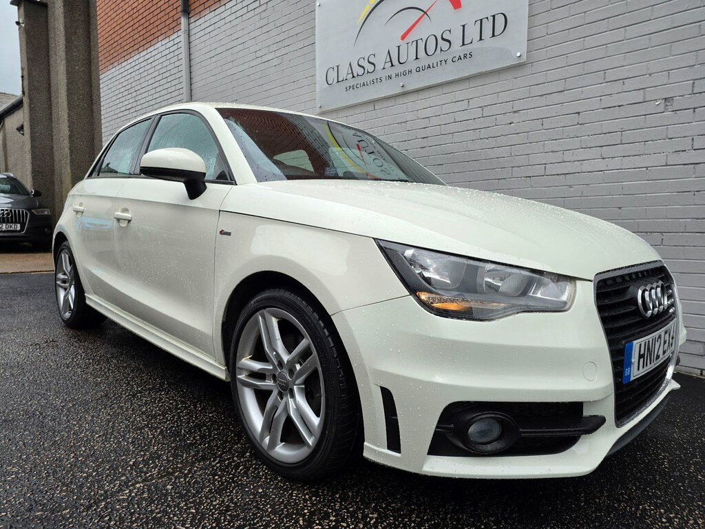 Audi A1 1.6 Tdi S Line Sportback Euro 5 Ss White #5